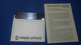Transylvania By Penguin Software For Atari 400/800/xl 8 Bit & Commodore 64 C64
