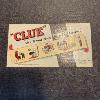 Vintage Parker Bros Clue Board Game Sherlock Holmes Version 1949 Release 6