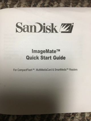 Vintage Sandisk Imagemate (SDDR - 31) USB Compact Flash Card Reader 3