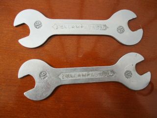 Pair Vintage Campagnolo 15/16 Mm Bicycle Cone Spanners