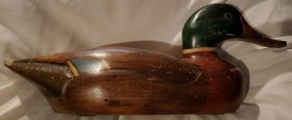 Tom Taber Vintage Duck Decoy Signed 4