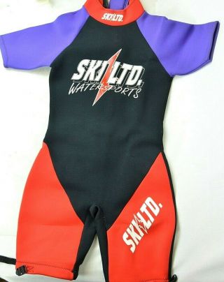 Vtg Ski Ltd Watersports Neoprene Short Wet Suit Men 