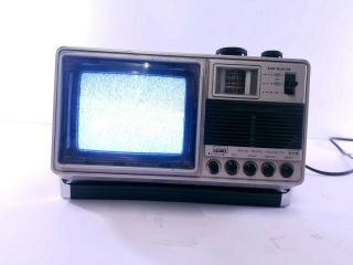 Vintage Montgomery Ward Color Portable TV Model GEN12100B,  AC/DC,  Solid State 2