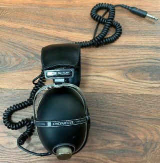 Vintage Black Pioneer Se - 405 Dynamic Stereo Headphones