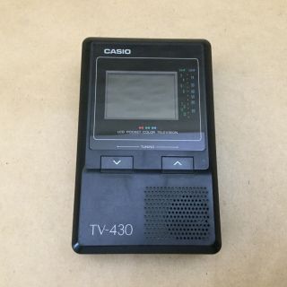 Vintage Casio Tv - 430 Portable Pocket Tv With 2 " Color Lcd Screen