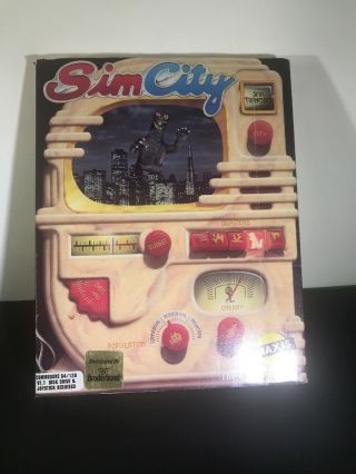 Broderbund Maxis Simcity Game Commodore 64 / 128 5.  25 " Disk
