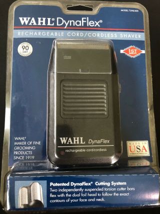 Vtg 1998 Wahl 7398 - 500 Shaver Cord / Cordless Dynaflex System Black Rechargeable