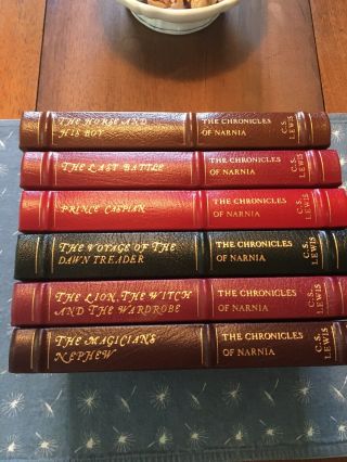 Easton Press 6 Volumes Of The Chronicles Of Narnia By C.  S.  Lewis