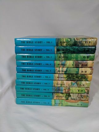 The Bible Story Arthur Maxwell Complete Vintage Book Set 1 - 10 1972 - 74 Vols