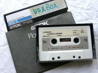Trs - 80 Voxbox Software On Cassette And Diskette,  Includes Custom Software