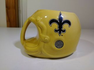 Vintage 1986 Orleans Saints Nfl Helmet Team Logo Drinking Cup Collectible