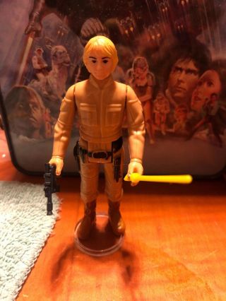 Vintage Star Wars Bespin Luke Skywalker With Kenner Saber And Blaster