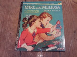 Mike And Melissa Paper Dolls A31 Little Golden Activity Book By Jane Watson 1959
