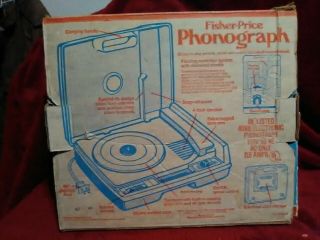 Vintage Children ' s Fisher Price Phonograph Record Player 2