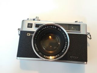 Vintage Yashica Gsn Electro 35mm Rangefinder Film Camera With 45mm F/1.  7 Lens