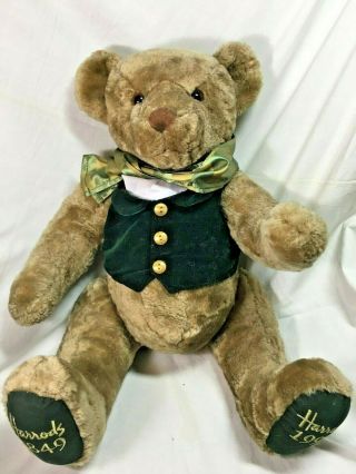 Vintage Harrods 150th Anniversary Teddy Bear Collectible Harrods 1849 1999