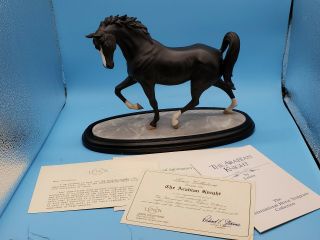 Vintage 1988 Lenox International Horse Sculpture The Arabian Knight Statue