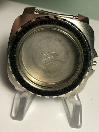 Vintage Swiss Made Aetos Sa 40mm Wristwatch Diver Case 62012
