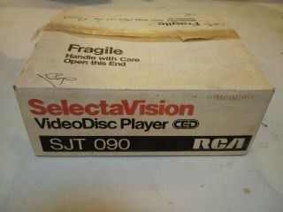 Rca Selectavision In Open Box Ced Videodisc Player Sjt 090