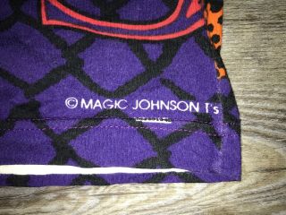 Vintage 90’s Men’s Phoenix Suns Magic Johnson T ' s All Over Print T - Shirt Size L 3