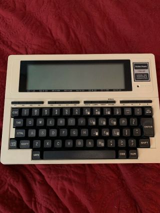 Radio Shack Trs - 80 Model 100 Portable Computer And Adapter