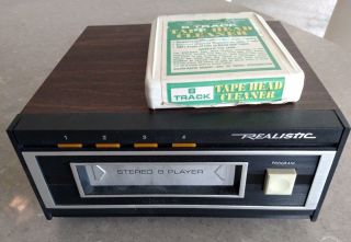 Vintage Realistic 8 Track Stereo Tape Player Deck 14 - 935 Tr - 169 W/defect.