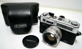 Yashica Electro 35 Gsn Rangefinder 35mm Film Camera Yashinon 45mm Lens Vintage