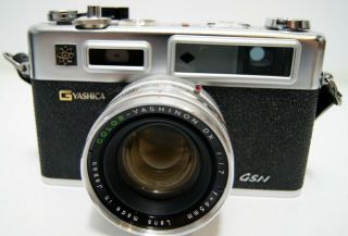 Yashica Electro 35 GSN Rangefinder 35mm Film Camera Yashinon 45mm Lens Vintage 2