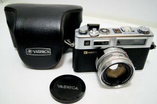 Yashica Electro 35 GSN Rangefinder 35mm Film Camera Yashinon 45mm Lens Vintage 6