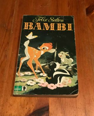 Vintage Paperback Book - Bambi: A Life In The Woods By Felix Salten 1978