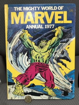 Stan Lee Presents 1977 The Incredible Hulk Marvel Comic Book Annual Hb Uk Vgc