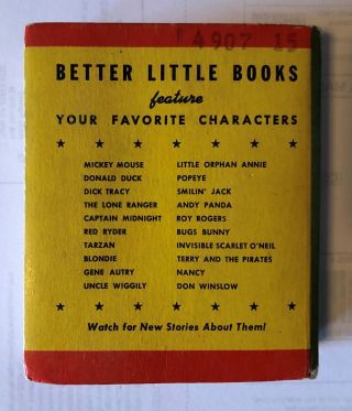 Dick Tracy and the Mad Killer,  Big/ Better Little Book 1436,  1947 Very Good 3