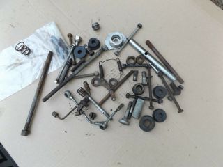 Vintage Velocette Motorcycle Selection Of Small Parts Spacers Nuts Bolts Springs