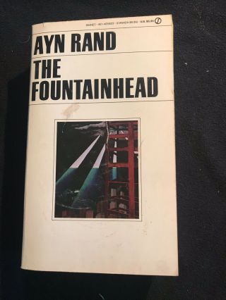 The Fountainhead By Ayn Rand 1971 By Signet