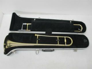Blessing Usa Vintage Trombone Sn 519718 W/ Bach 6.  5al Mp & Case
