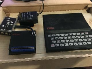 Sinclair Zx81 Usa 1982,  16k Ram Module,  Power Charger,  Mic/ear Cables,  Paperwork