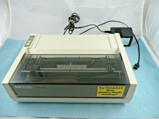 Vintage Hp Thinkjet 2225b Hp - Il Printer W/ Wall Power Adapter