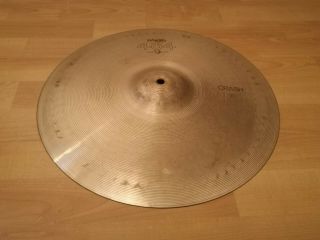 Vintage 16 " Paiste 404 Crash Cymbal From 1980 