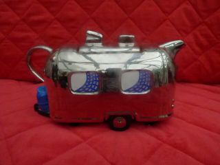 Vintage Novelty Teapot,  Swineside Teapottery,  Airstream Caravan 3