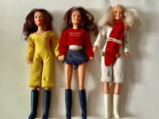 Hasbro Charlies Angels Doll Trio Vintage Hasbro 1977 70s Fashion Dolls