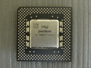 Intel Sl293 Pentium Mmx 233mhz Vintage Socket 7 Cpu Processor Bp80503233
