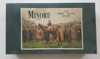 Vtg Minoru Horse Race Game British By John Jaques Double Event Edition