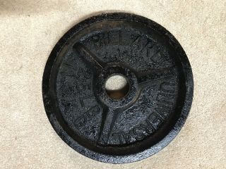 Vintage York Billard Barbell 25 Pound Olympic 2 Inch Plate
