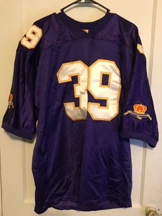 Crown Royal Whisky 39 Stitched Football Jersey Mens Sz Xl Vikings Nfl Vintage