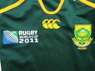 VINTAGE RUGBY SHIRT CANTERBURY SOUTH AFRICA IBR 2011 JERSEY SIZE: S (SMALL) 3