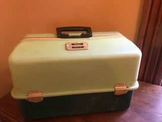 Vintage Umco 850 U Fild Out Tackle Box Green Fishing