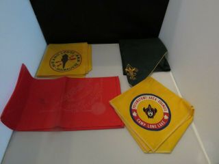 Bsa Boy Scout Memorabilia 19 Scarves Bandanas Neckerchiefs Vintage Camps
