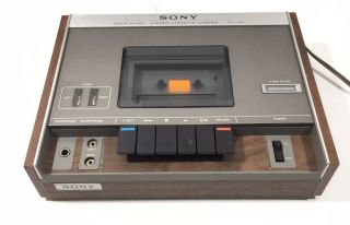 Vintage Sony Solid State Stereo Cassette Corder Recorder Tc - 122