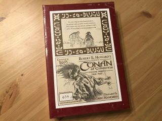 COMPLETE CONAN OF CIMMERIA 3 Volume set Robert E.  Howard HC Wandering Star 6