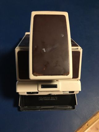 POLAROID SX - 70 LAND CAMERA,  MODEL 2,  WITH LEATHER CASE 4